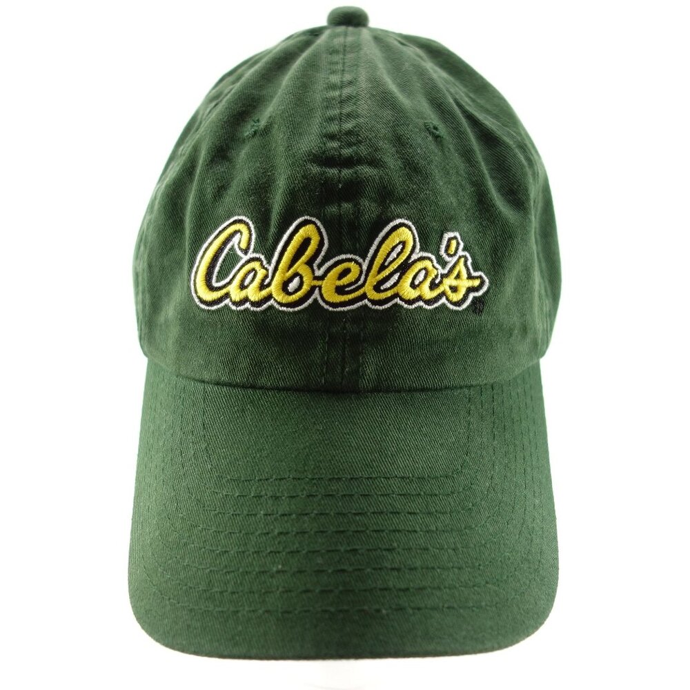 Cabela's Embroidered Green Strapback Adjustable‎ Baseball Hat Cap